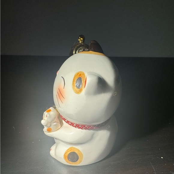 Coin bank Maneki neko Japanese Lucky cat Uchide no Koduchi Mino yaki Japan - Picture 4 of 8